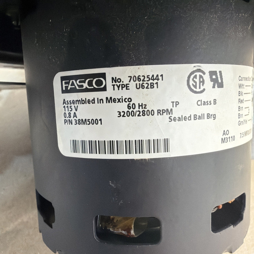 TESTED✅ Lennox 38M5001 Inducer Draft Blower Assembly Fasco 70625441 Motor
