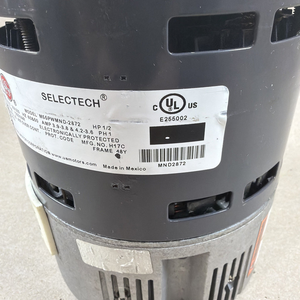 🔥🔥 US Motors M55PWMND-2872 SELECTECH Blower Motor 1/2HP Ver.585 M311ZA0479066