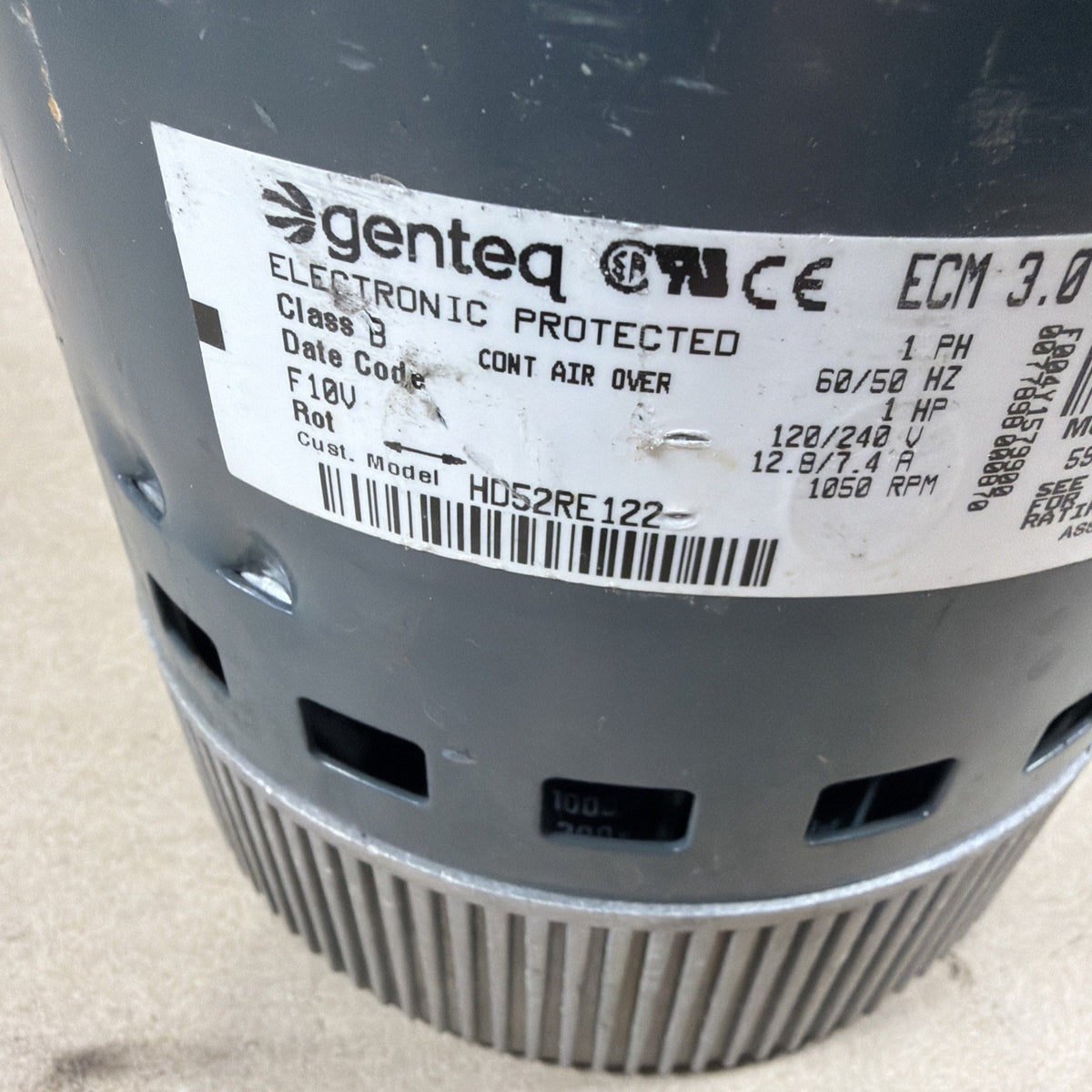 🔥 Genteq ECM 3.0 HD52RE122 Blower Motor 5SME39SXL3008A. GC07  3.0.  1HP