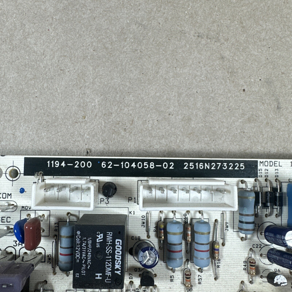 TESTED🔥 1194-83-2002A 1194-200 62-104058-02 Rheem furnace  control Board A165