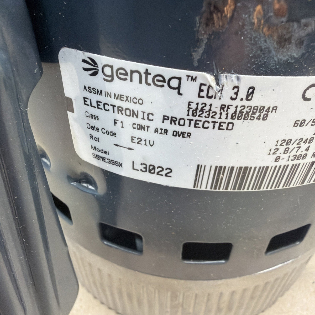 ✅ GENTEQ 5SME39SXL3022 ECM 3.0 Blower Motor 1HP 120/240V HD52SE122 GC17