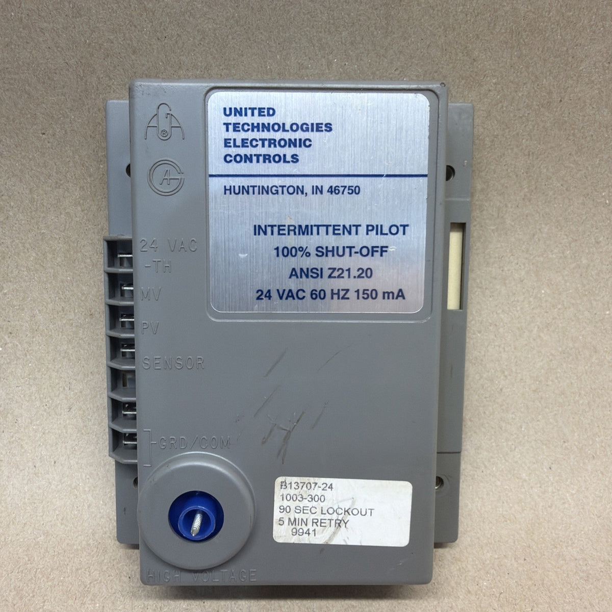 TESTED✅ UNITED TECHNOLOGIES B13707-24 Intermittent Pilot 1003-300 used