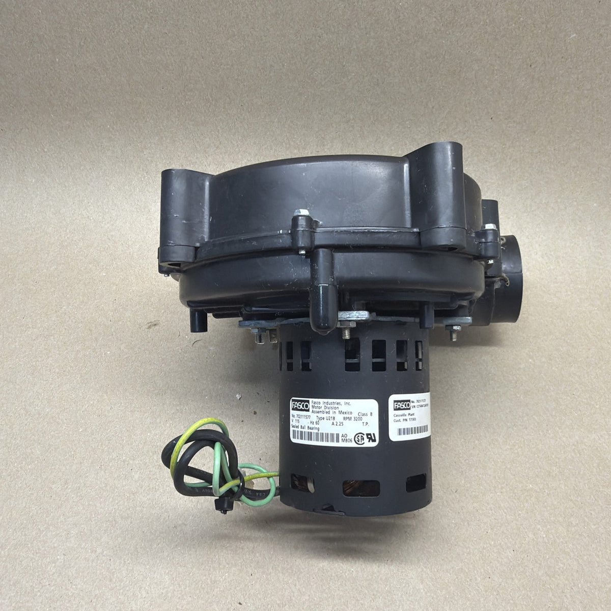 ✅ FASCO 702111577 Draft Inducer Blower Motor Assembly 024-34558-000 7021-11577