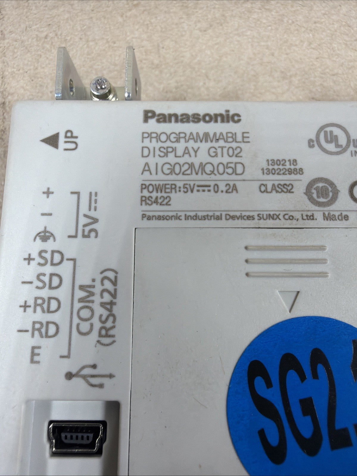 TESTED🔥 New Panasonic AIG02MQ05D 3.8 inch HMI Monochrome RS422/RS485 MFGD (1)