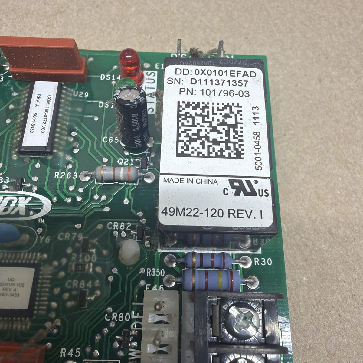 ✅ LENNNOX EMERSON 101796-03, 49M22-120, 0X0101EFAD, FURNACE CONTROL BOARD