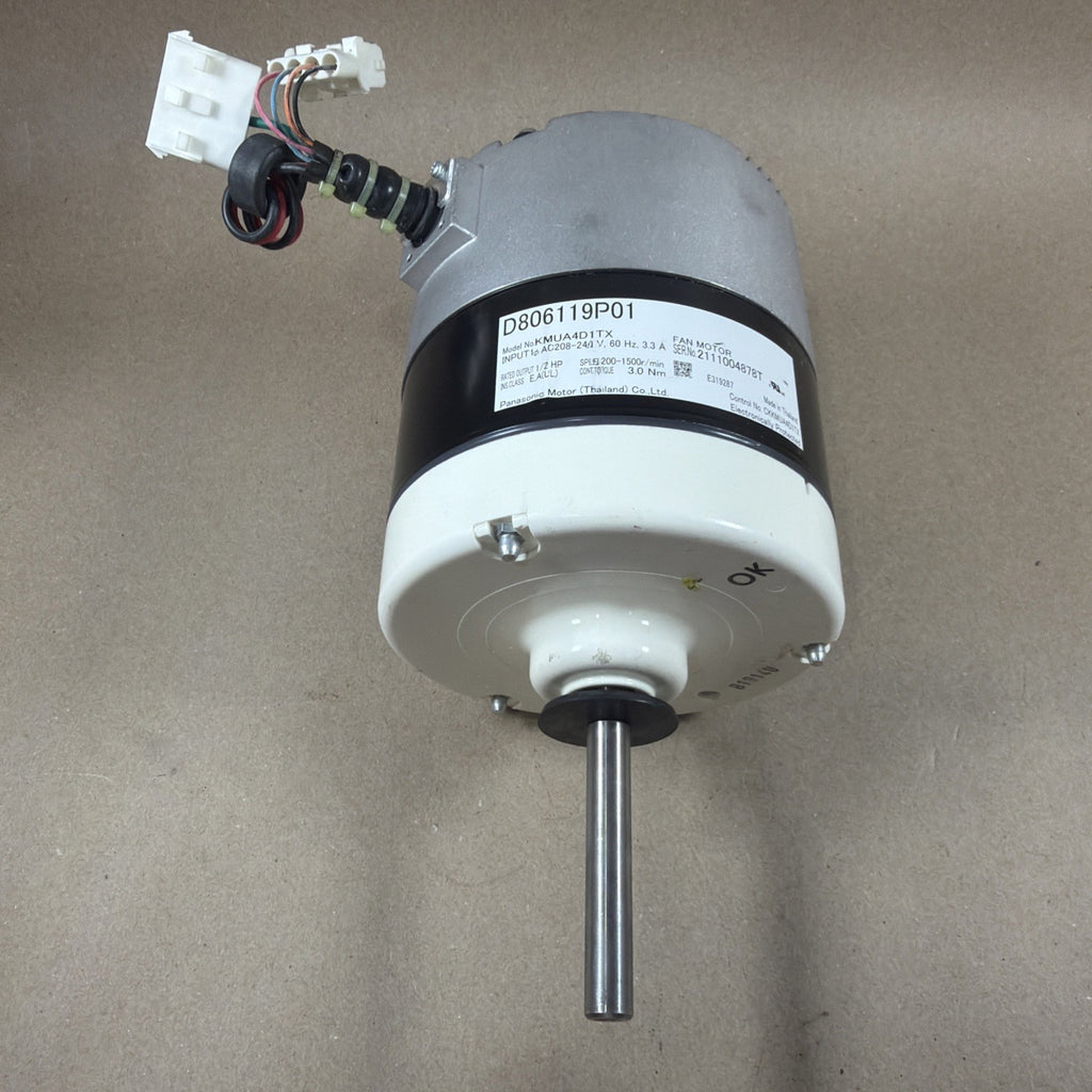 🔥🔥 Panasonic KMUA4D1TX Fan Motor D806119P01 1/2HP 208-240V 200-1500RPM 3.3A