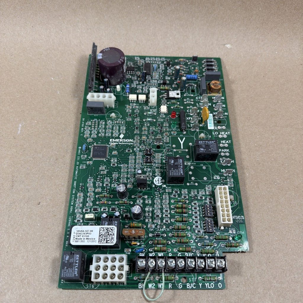 TESTED🔥 Emerson 50V64-507-90 Furnace Control Board TRANE D342263P03 CNT 05160