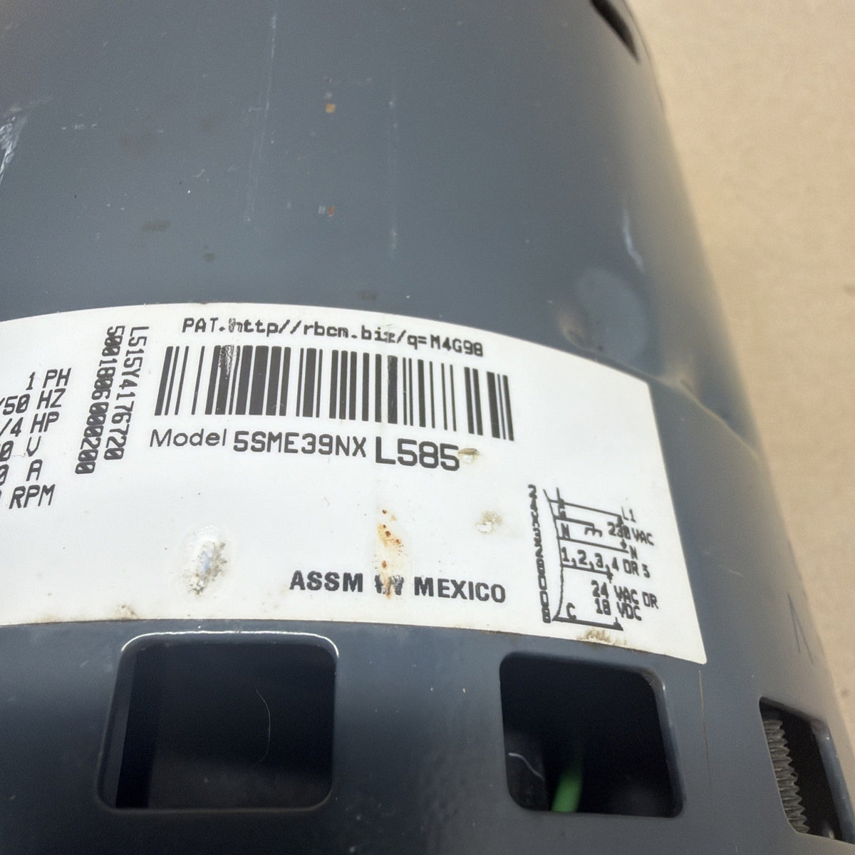 TESTED✅  Genteq Motor X13 3/4 HP  230V  5SME39NXL585 HD46AR273 FM18