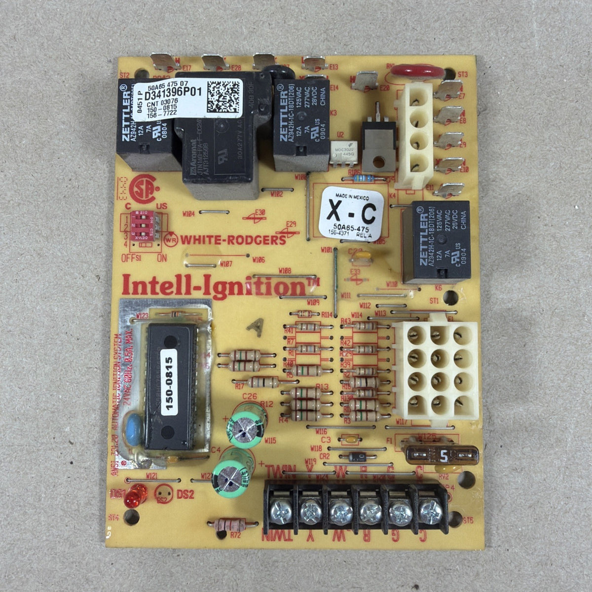 ✅  White Rodgers D341396P01 Furnace Control Circuit Board 50A65-475-07