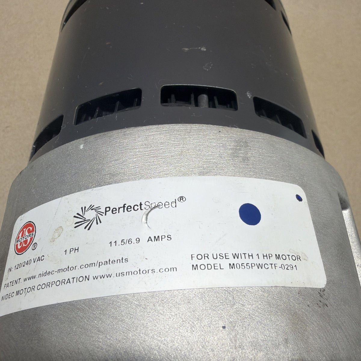 ✅ US Motors PerfectSpeed M055PWCTF-0291 ECM Blower Motor 1HP 120/240V 102468-03