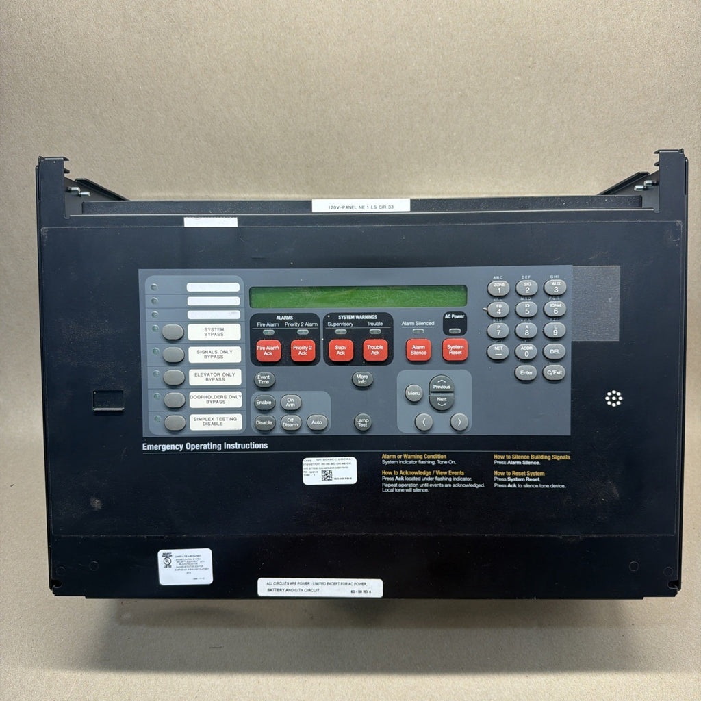 TESTED✅ Simplex 742-830 Master Operator Interface for 4100U/ES Panel 4100-9111