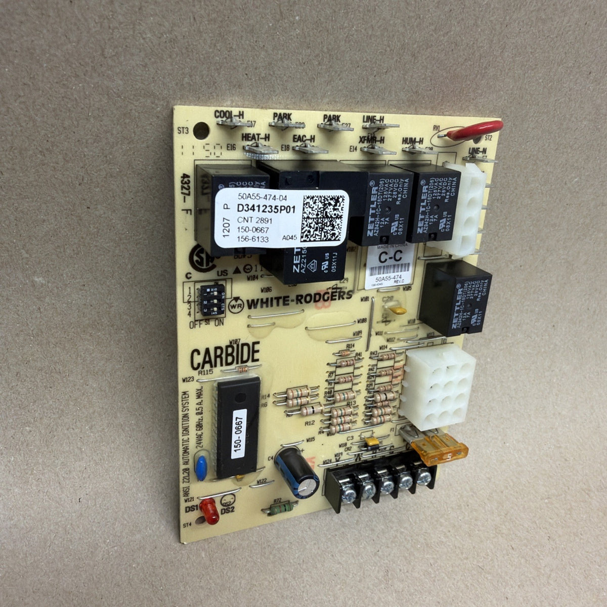 TESTED✅. Furnace Control Circuit Board 50A55-474-04 D341235P01 White-Rodgers