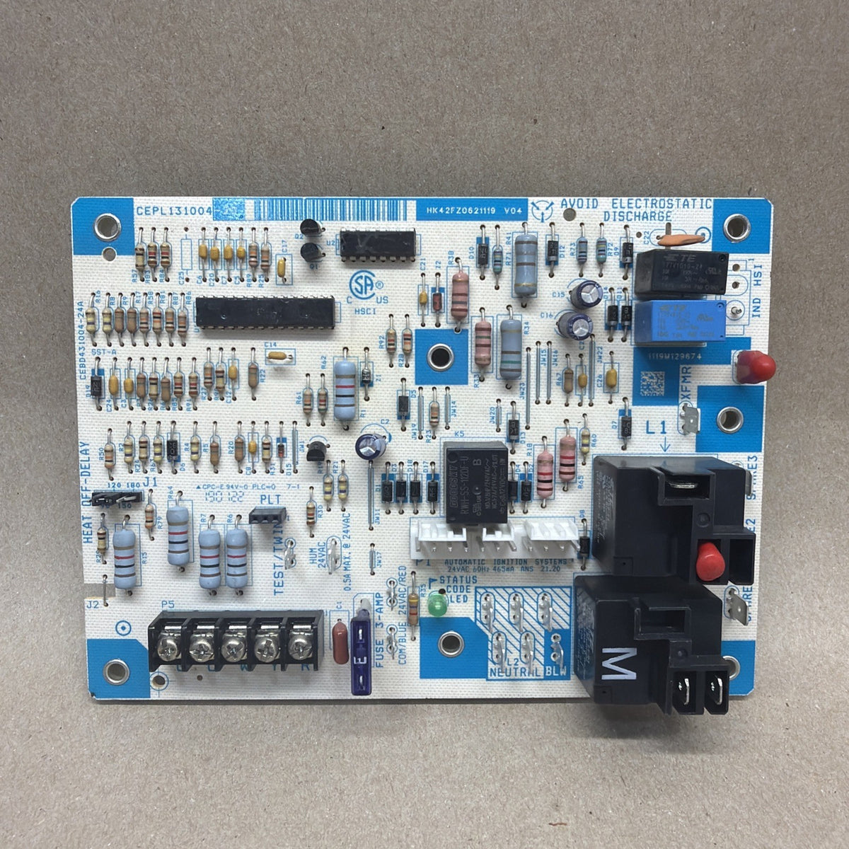 TESTED🔥 Carrier CEBD431004 24A Furnace Control Board CEPL131004 20 HK42FZ062