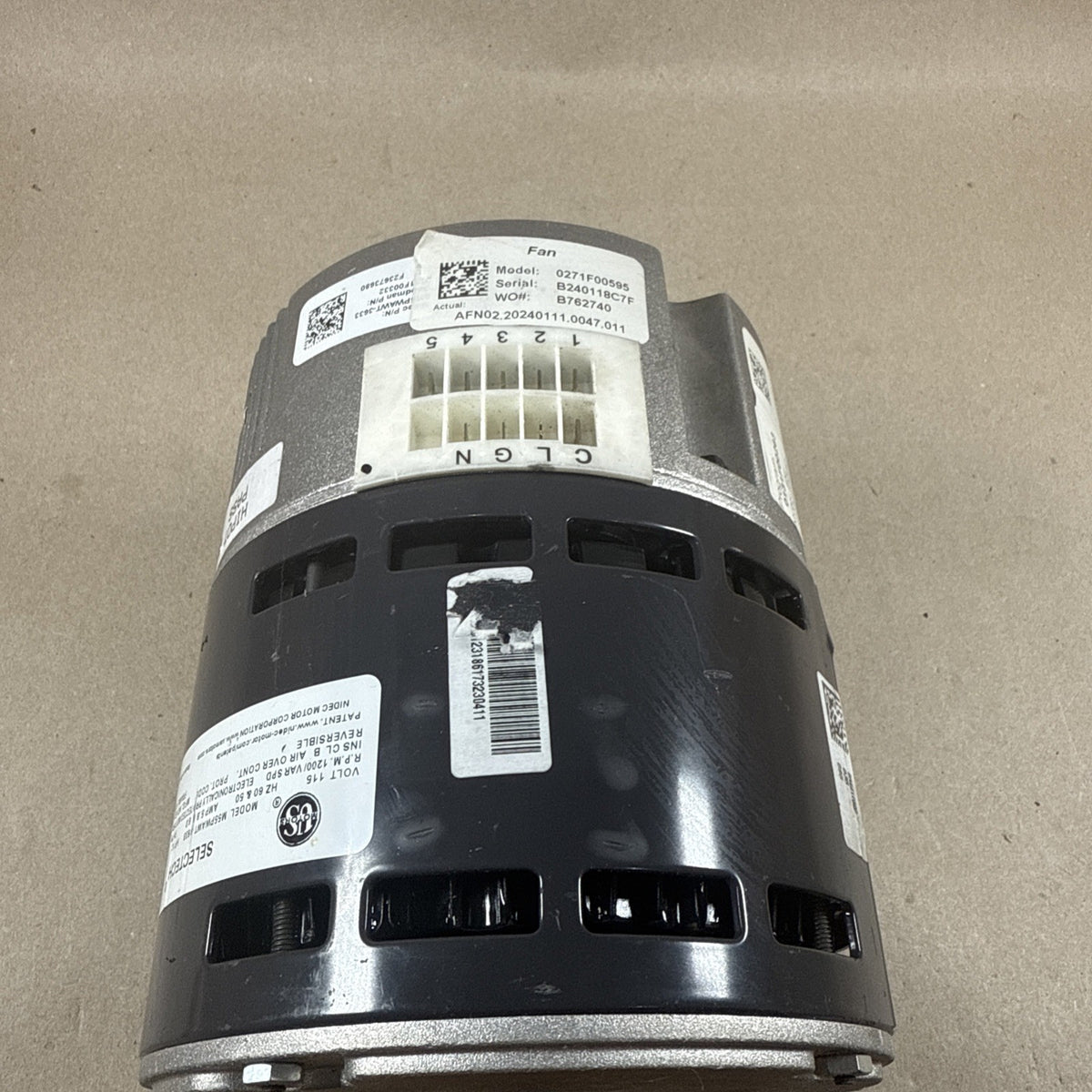 US Motors M55PWAWT-3633 Blower Motor 0271F00595 1/2HP 115V SELECTECH (#22)