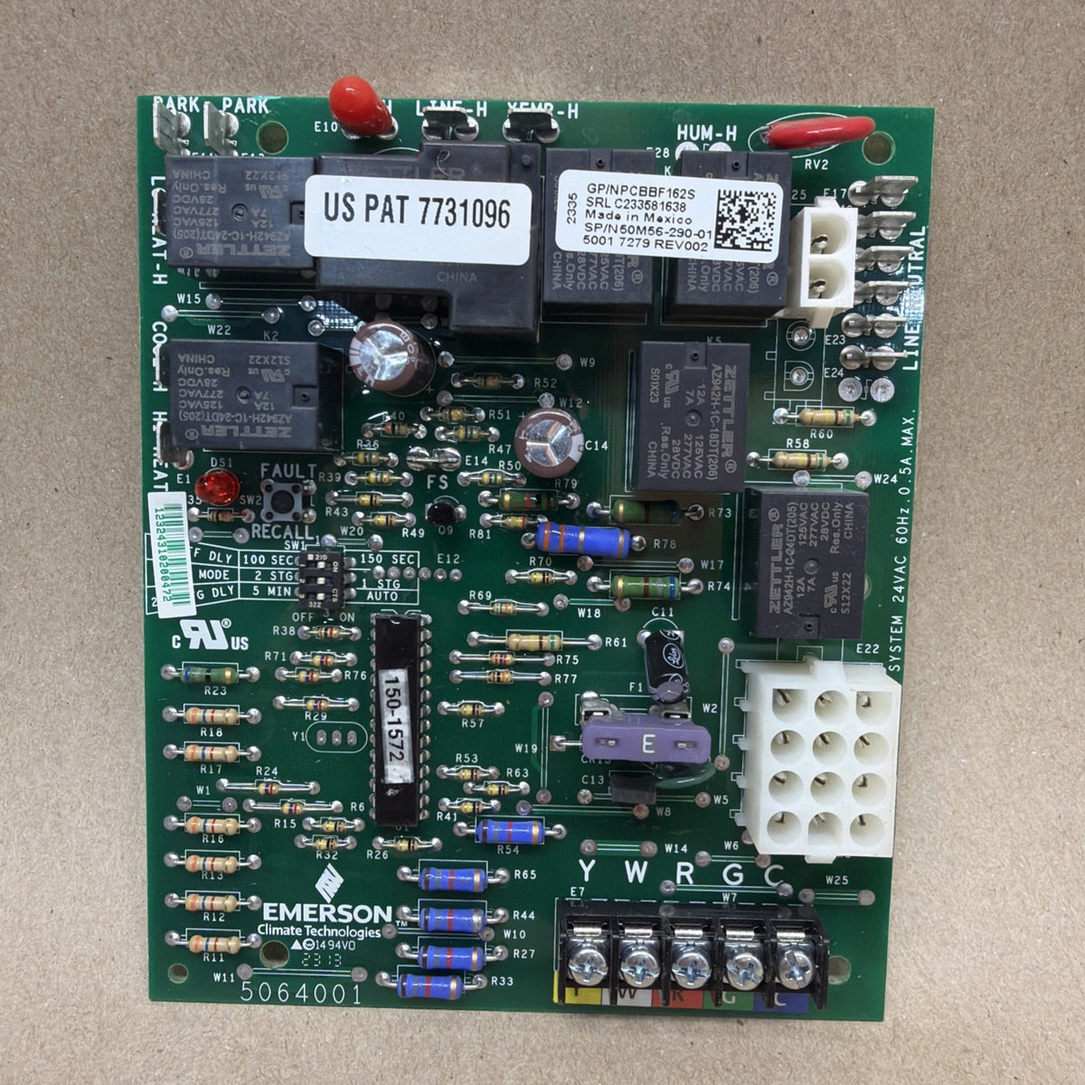 TESTED🔥 Emerson 50M56-290-01  Furnace Control Circuit Board PCBBF162F