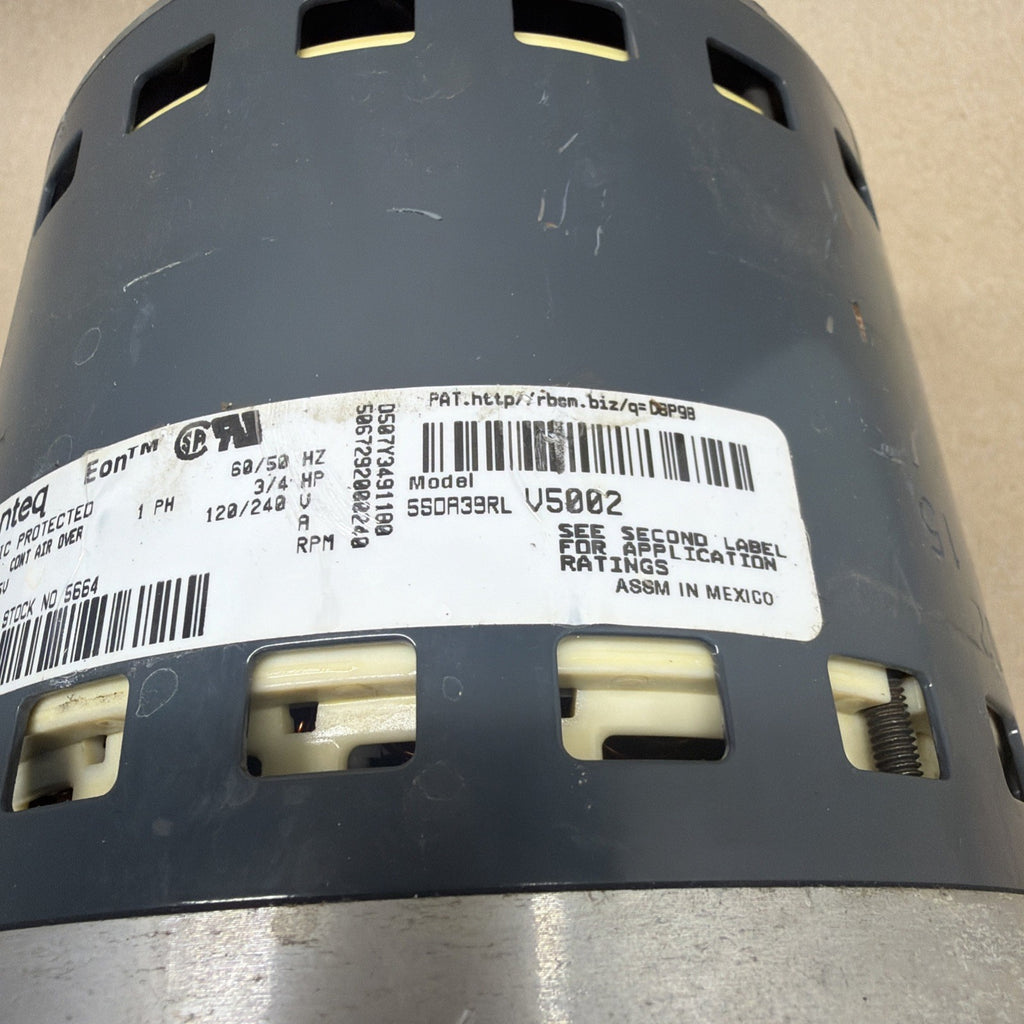 🔥 GE Genteq EON 3/4 HP Blower Motor 5SDA39RLV5002 HD02. 115V CCW. 995965