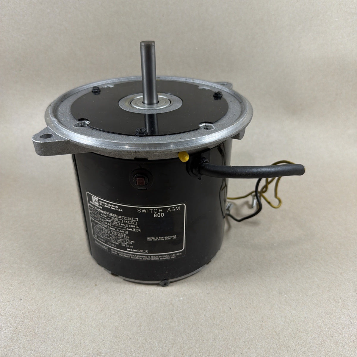 🔥. EMERSON Oil Burner Motor mod. SA55GYHLY-4532 115V 3450RPM 1/12HP mfg#21082