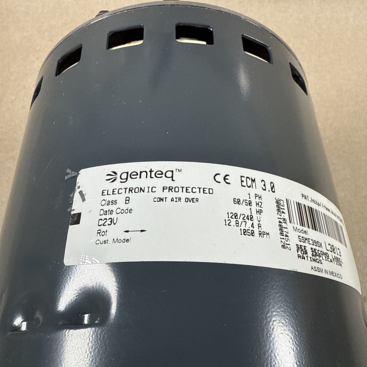NEW! OEM Lennox Armstrong 73W03 Genteq 1 HP ECM Blower Motor 5SME39SXL3013 (G1)