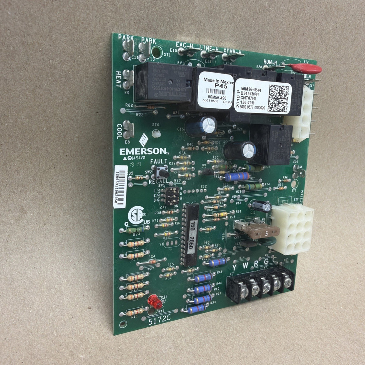TESTED🔥. 50M56-495-04 Trane Furnace Control Board 50M56-495 D345780P01