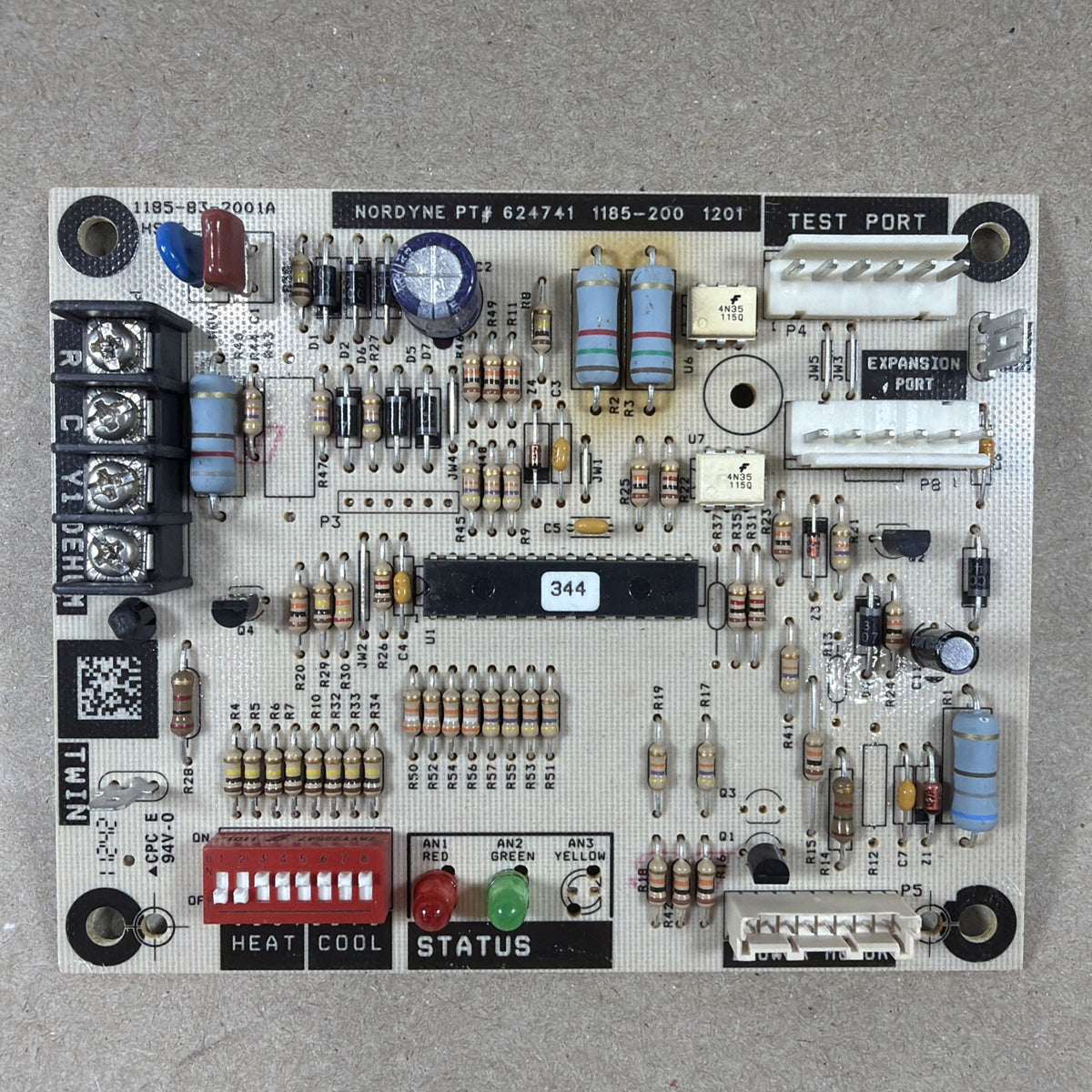 TESTED🔥🔥. Furnace Control Circuit Board 1185-83-2001A Nordyne 624741 (D16)