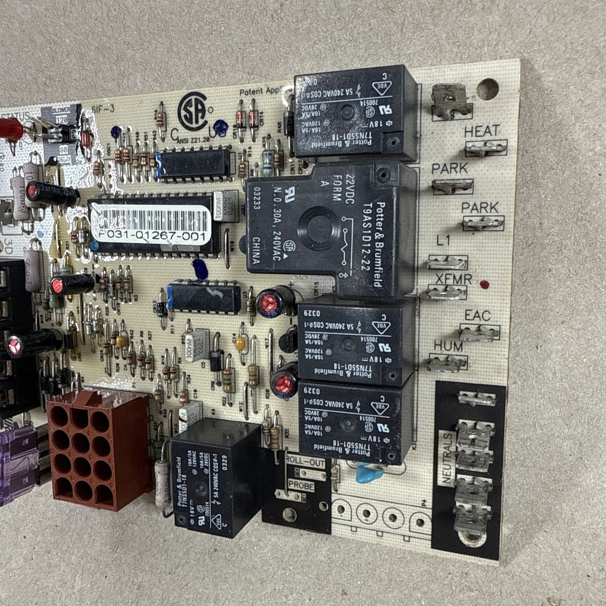 🔥 York Coleman P031-01267-001 Furnace Circuit Board SOURCE1 031-01267-001A (C80