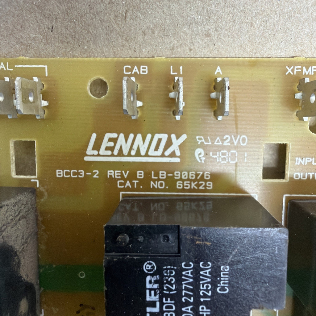 LENNOX BCC3-2 REV B LB-90676 Furnace Control Circuit Board 65K29