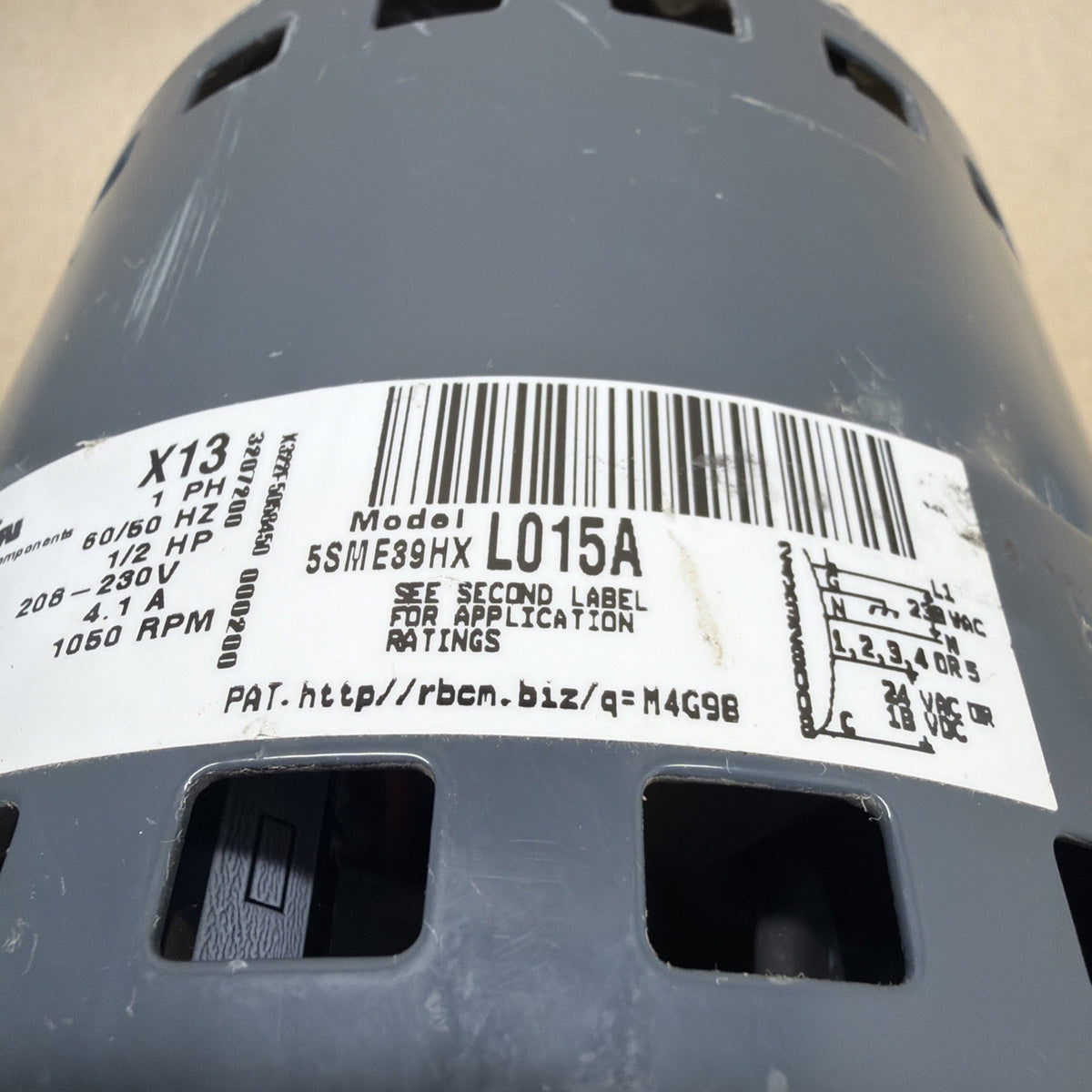 TESTED🔥 GE Genteq ECM X13 1/2 HP Blower Motor 5SME39HXL015A 430483 FM19