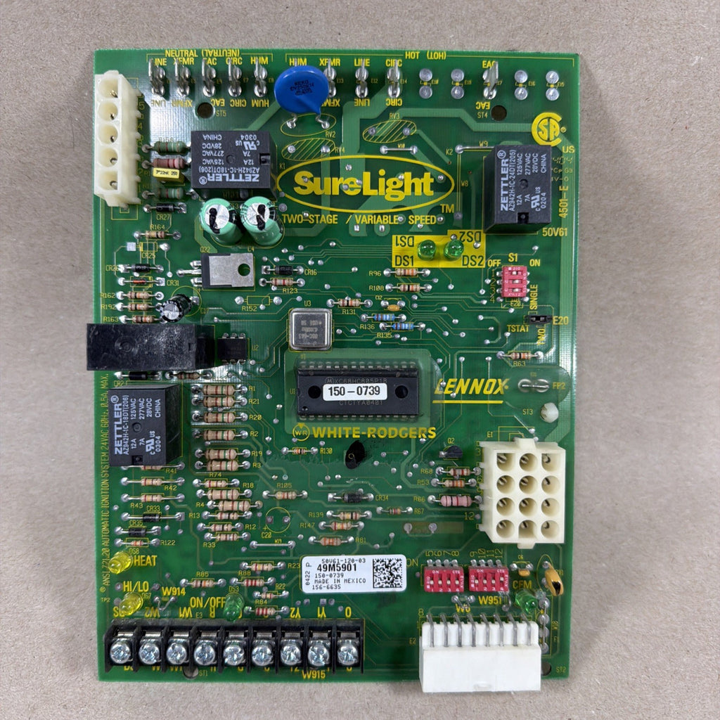 🔥🔥 Lennox 49M5901 50V61-120-03 150-0739 156-6635  Furnace Control Board (B32)