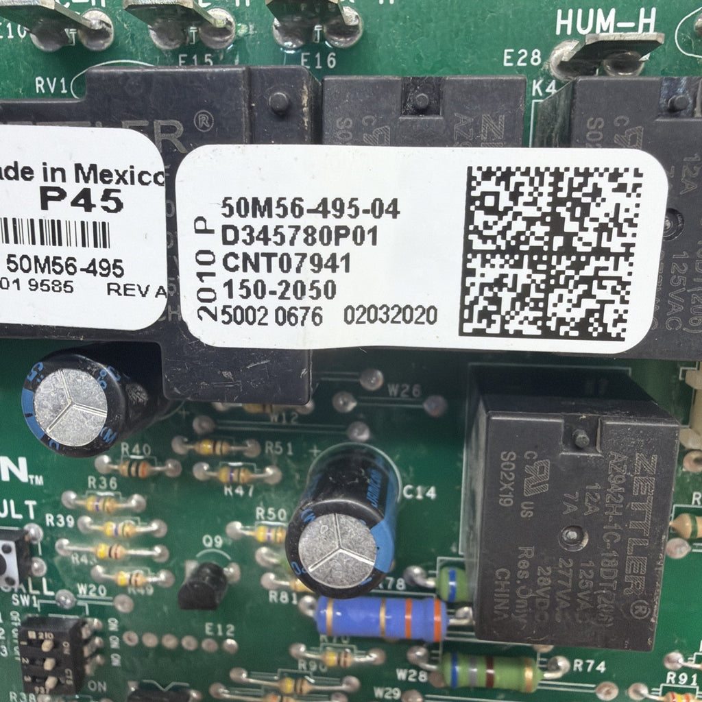 TESTED🔥. 50M56-495-04 Trane Furnace Control Board 50M56-495 D345780P01