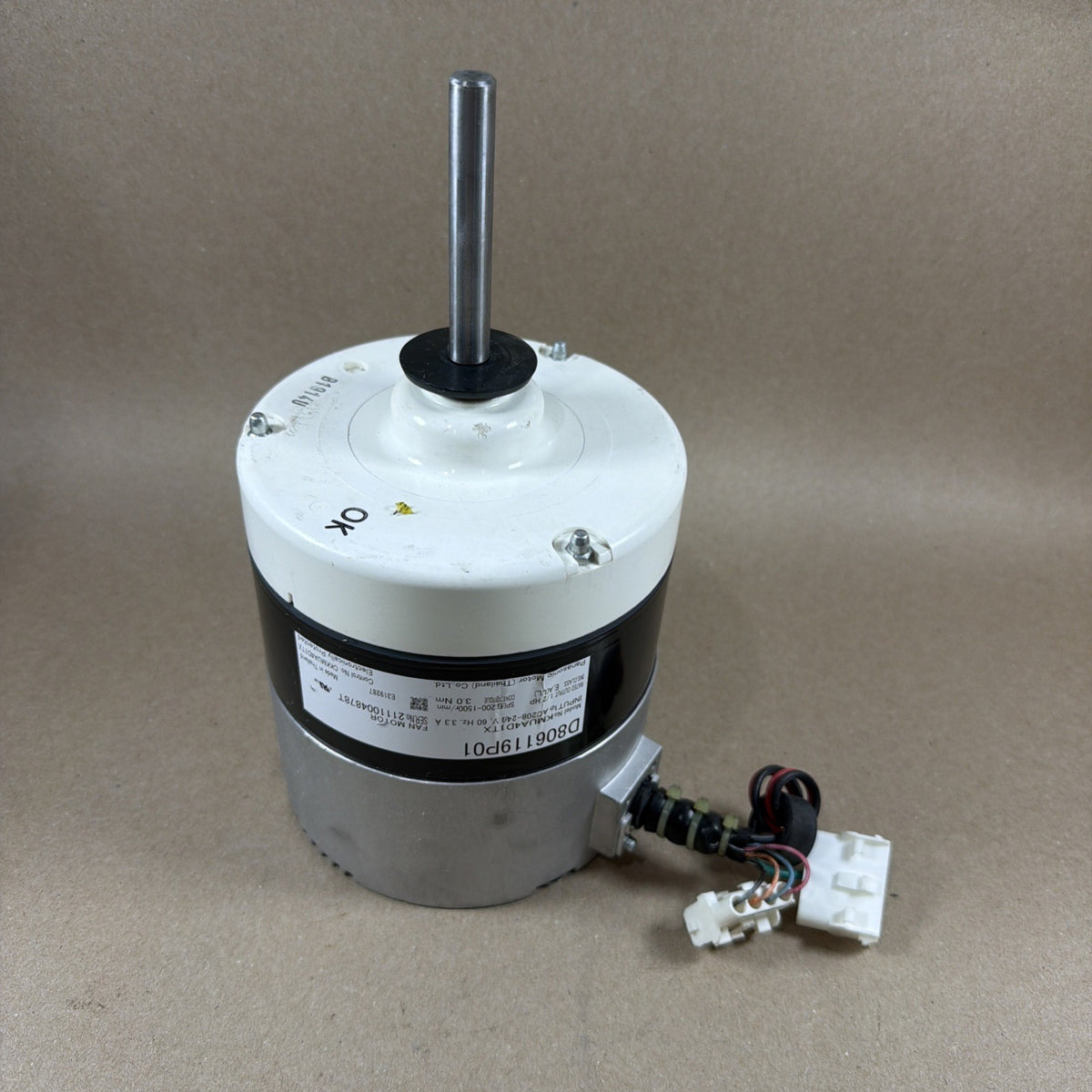 🔥🔥 Panasonic KMUA4D1TX Fan Motor D806119P01 1/2HP 208-240V 200-1500RPM 3.3A