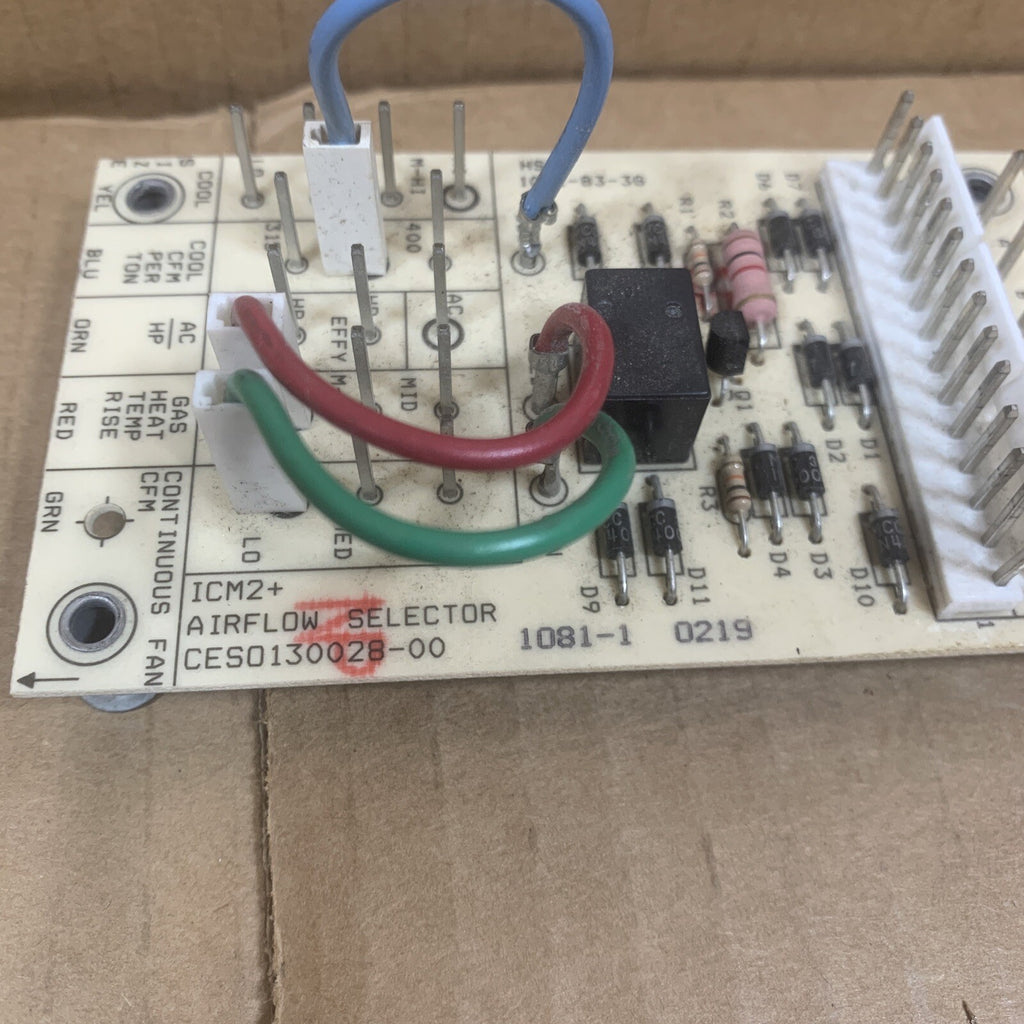 TESTED!!  Carrier Bryant Airflow Sensor Board 1081-83-3G CES0130028-00  1081-1