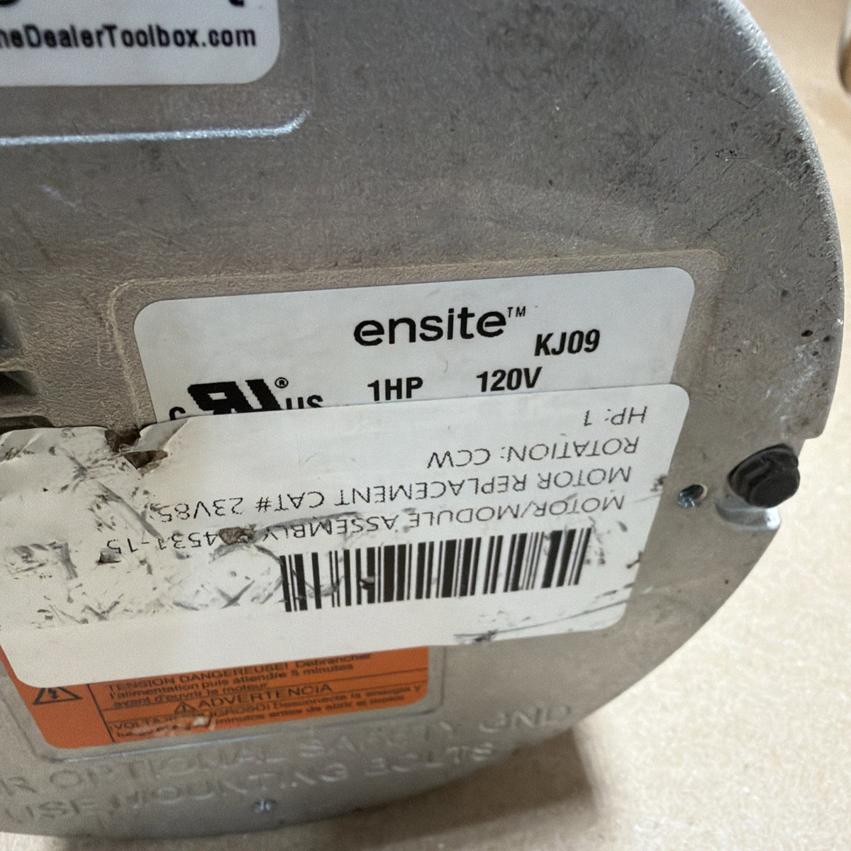Genteq ensite KJ09 5SEA39MLP7065 Programmable Blower Motor 1HP 120V 23V85