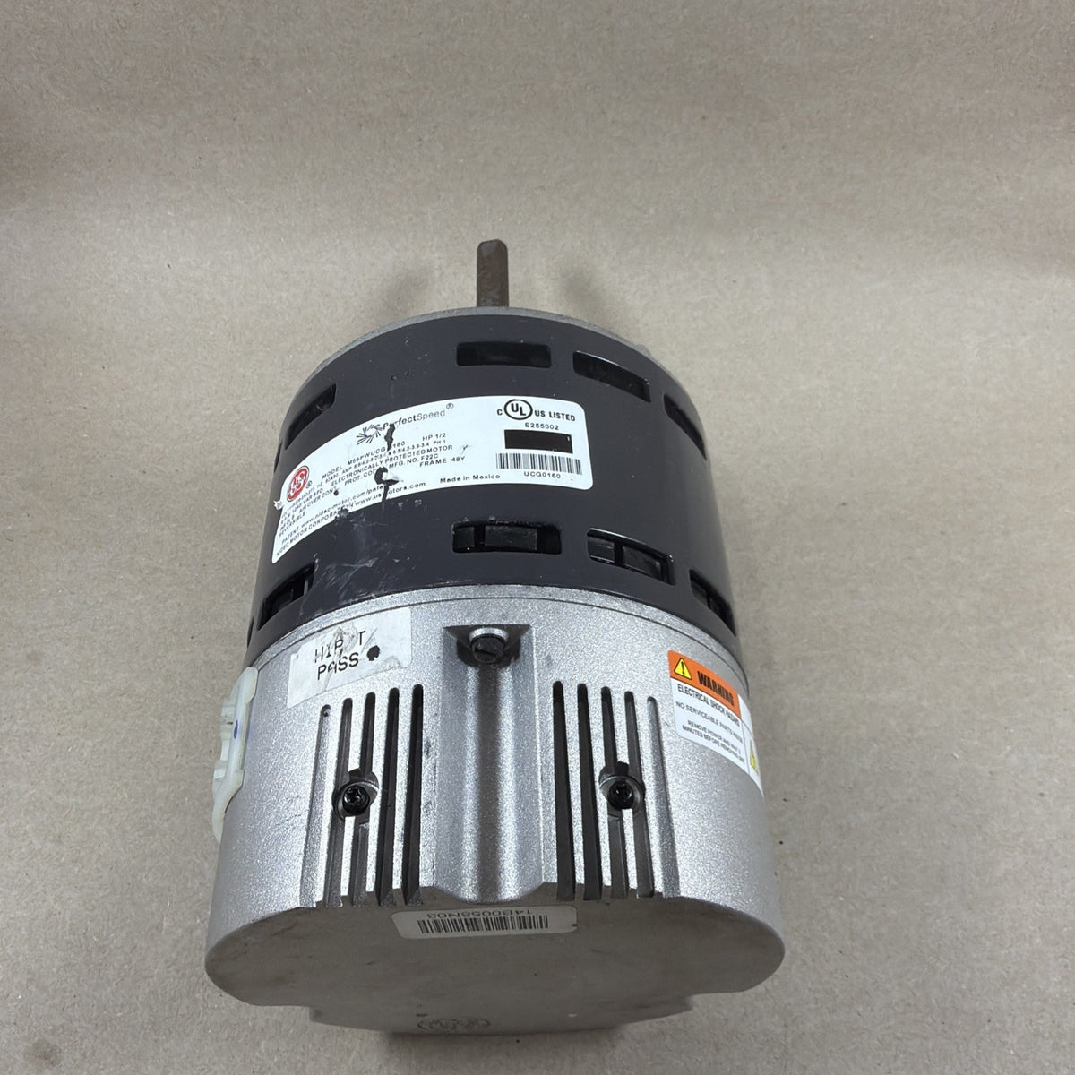 TESTED🔥 US Motors PerfectSpeed M55PWUCG-0160 ECM Blower Motor 1/2HP 115/208-230