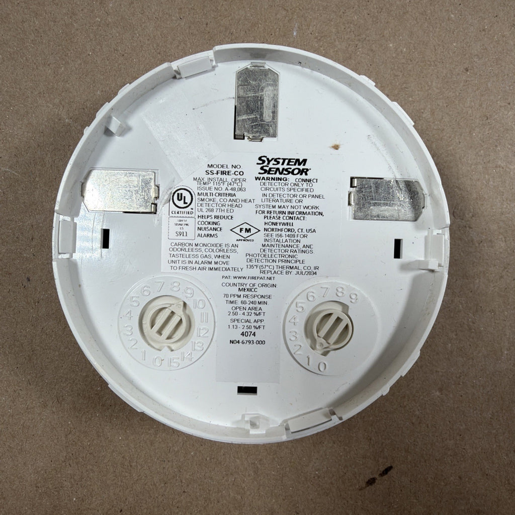 NEW🔥. System Sensor SS-FIRE-CO  Smoke And cO Detector Photo Thermal
