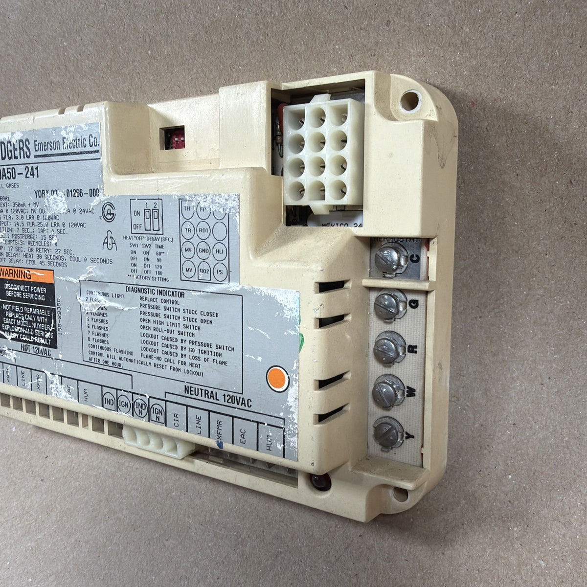 TESTED🔥 50A50-241 Furnace Control Board White Rogers  York 031-01266-000