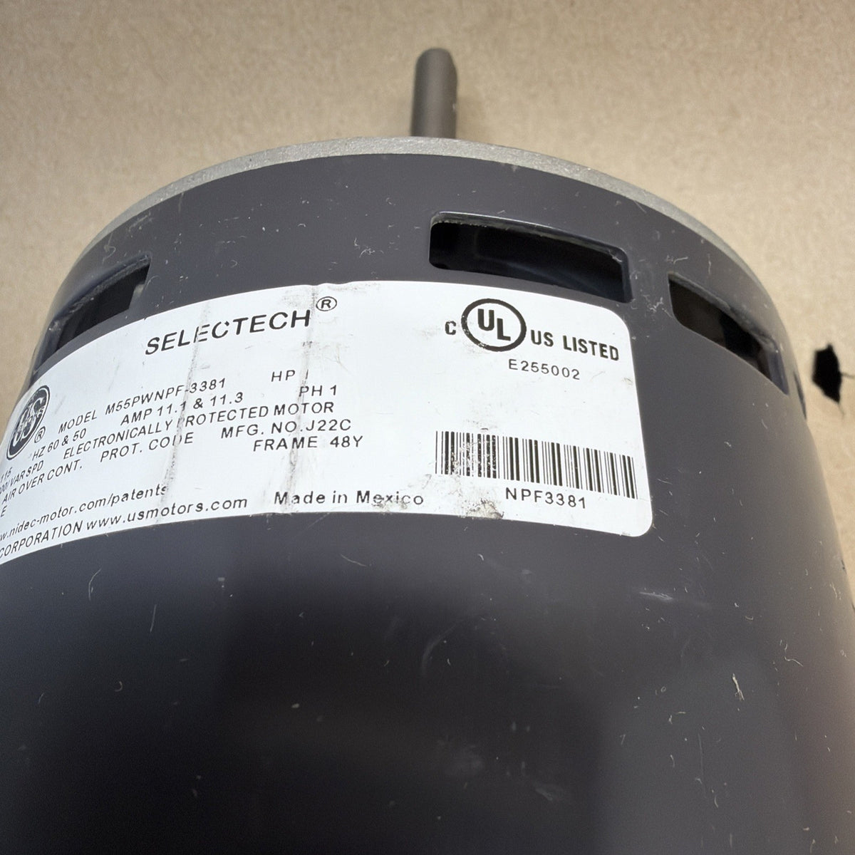 TESTED🔥 SELECTECH M55PWNPF-3381 ECM Module 1HP 120V 0131F00273 CWLE 0271F00461