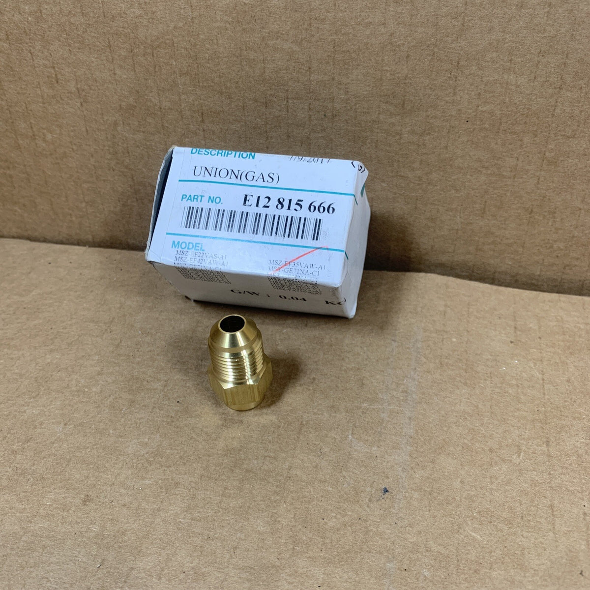 Mitsubishi Electric E22 815 666 Union Liquid; Supersedes: E12 815 666 Ductless