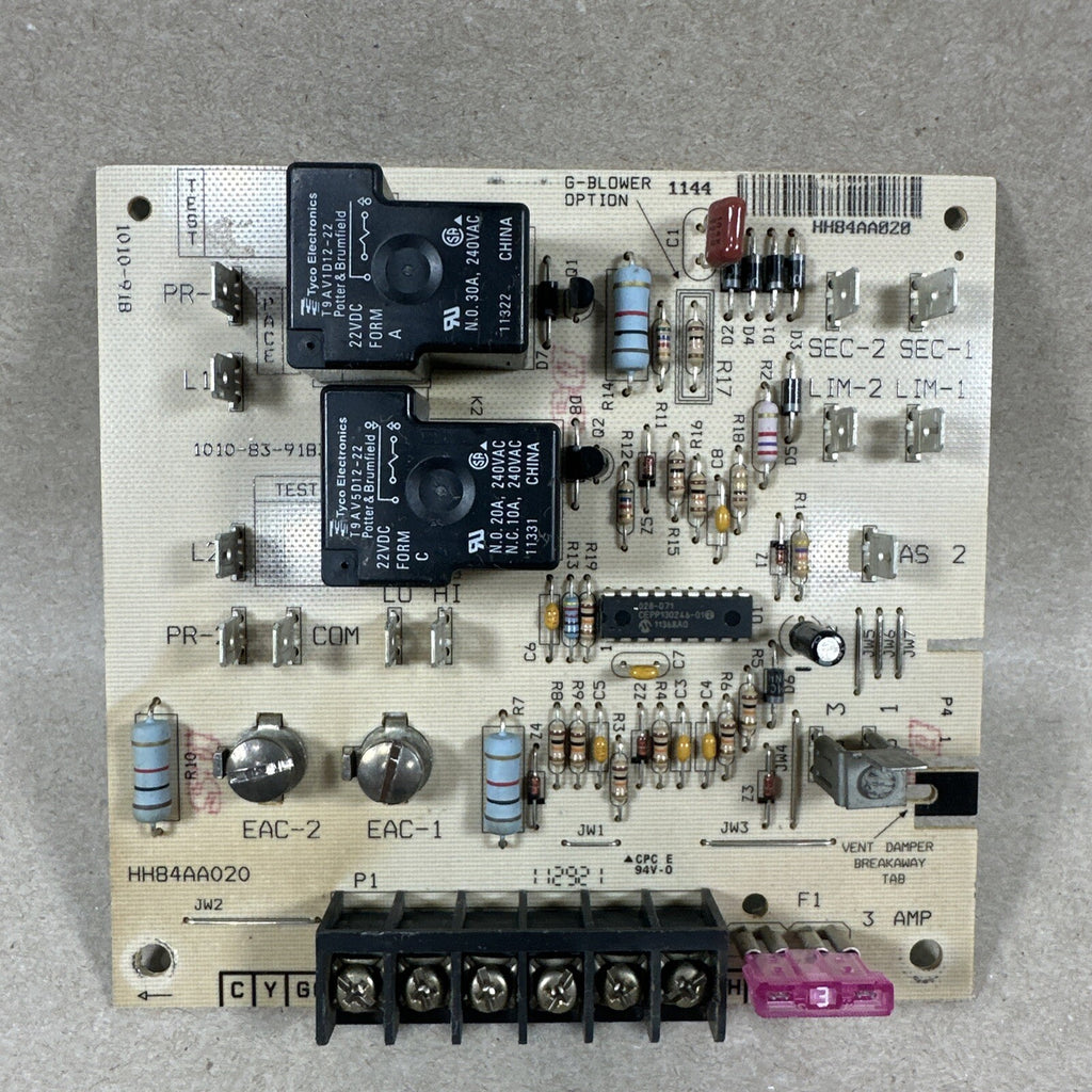 TESTED🔥. HH84AA020 1010-83-9183B.  1010-918  Carrier Bryant furnace Control