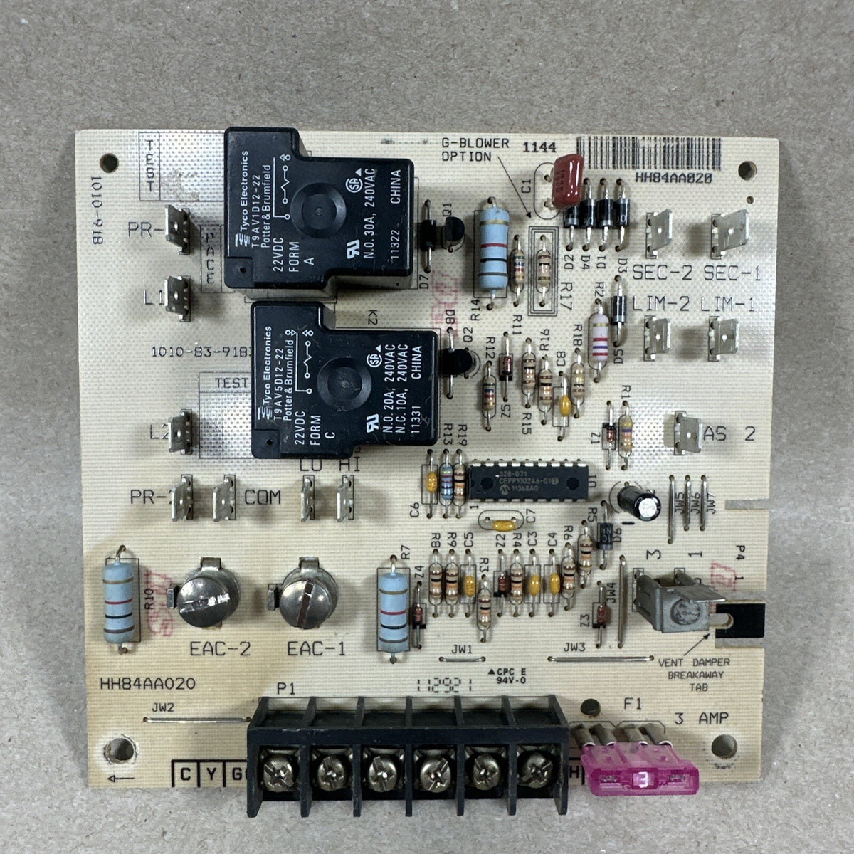 TESTED🔥. HH84AA020 1010-83-9183B.  1010-918  Carrier Bryant furnace Control