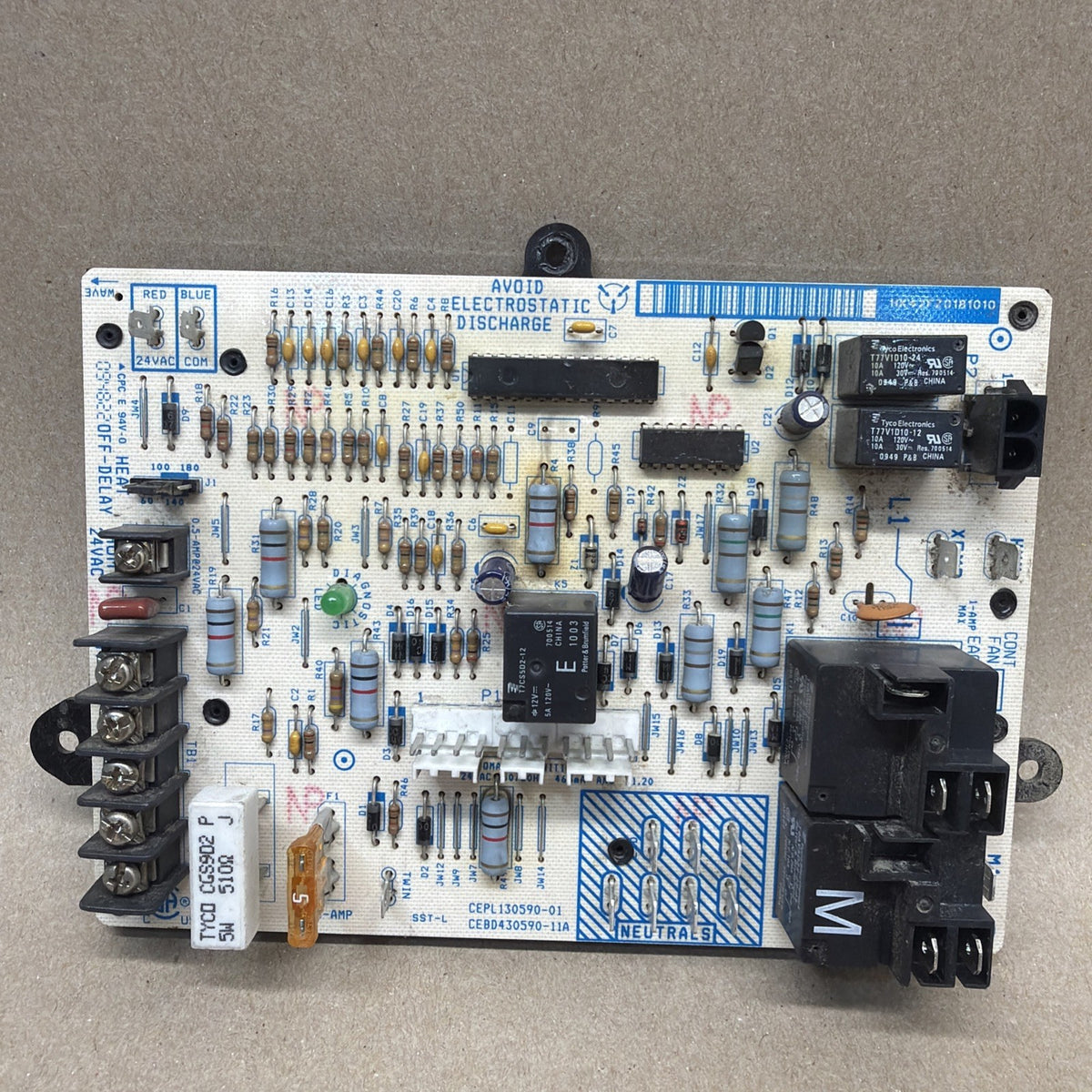 TESTED✅ Carrier Briant Control Board HK42FZO18  CEBD430590-10A CEPL130590-01