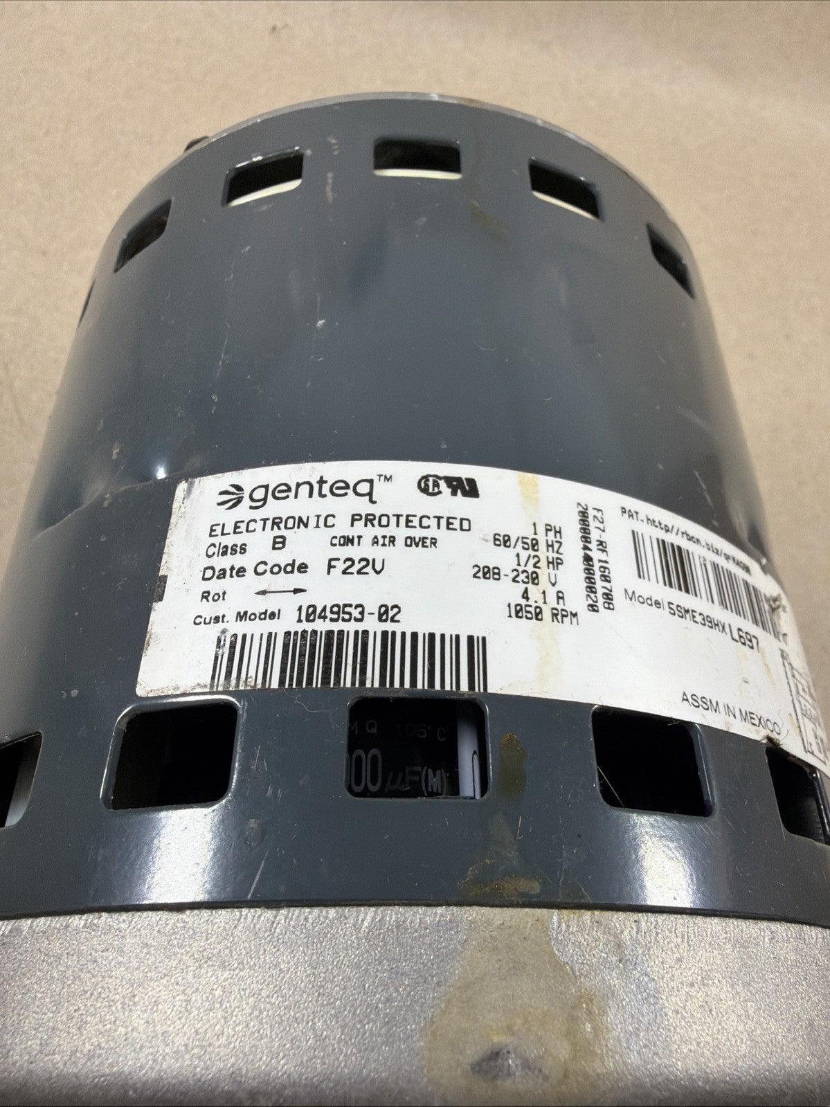 TESTED🔥 Genteq X13 HW19 (2022) Motor Module 1/2HP 230V 5SME39HXL697 (N9)