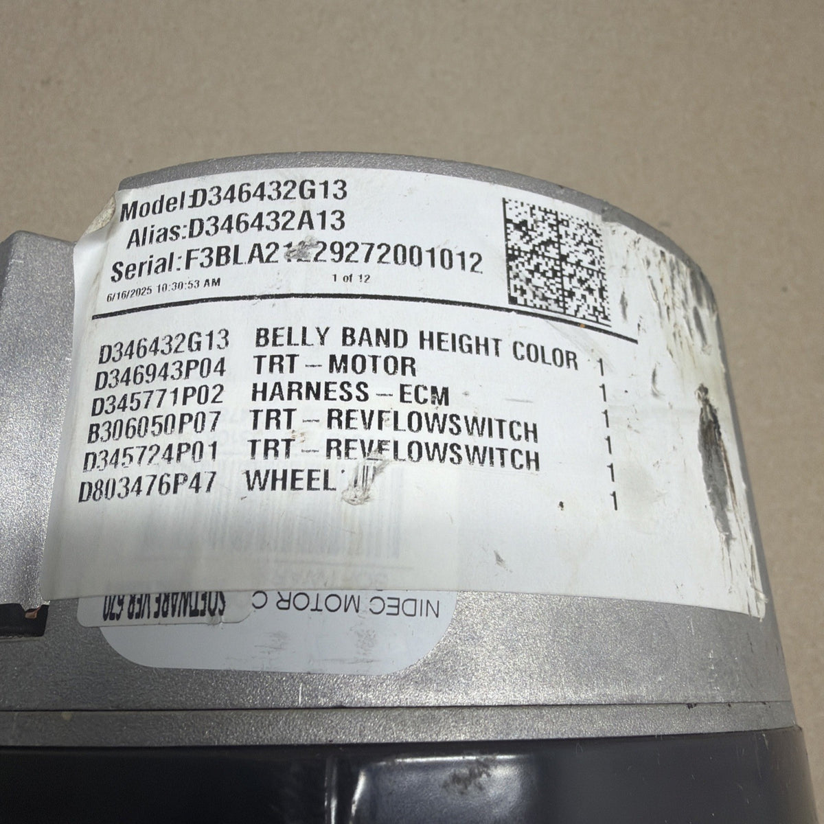 TESTED✅ US Motors M55PWANB-3615 Furnace Blower Motor D346432G13 BY251390683