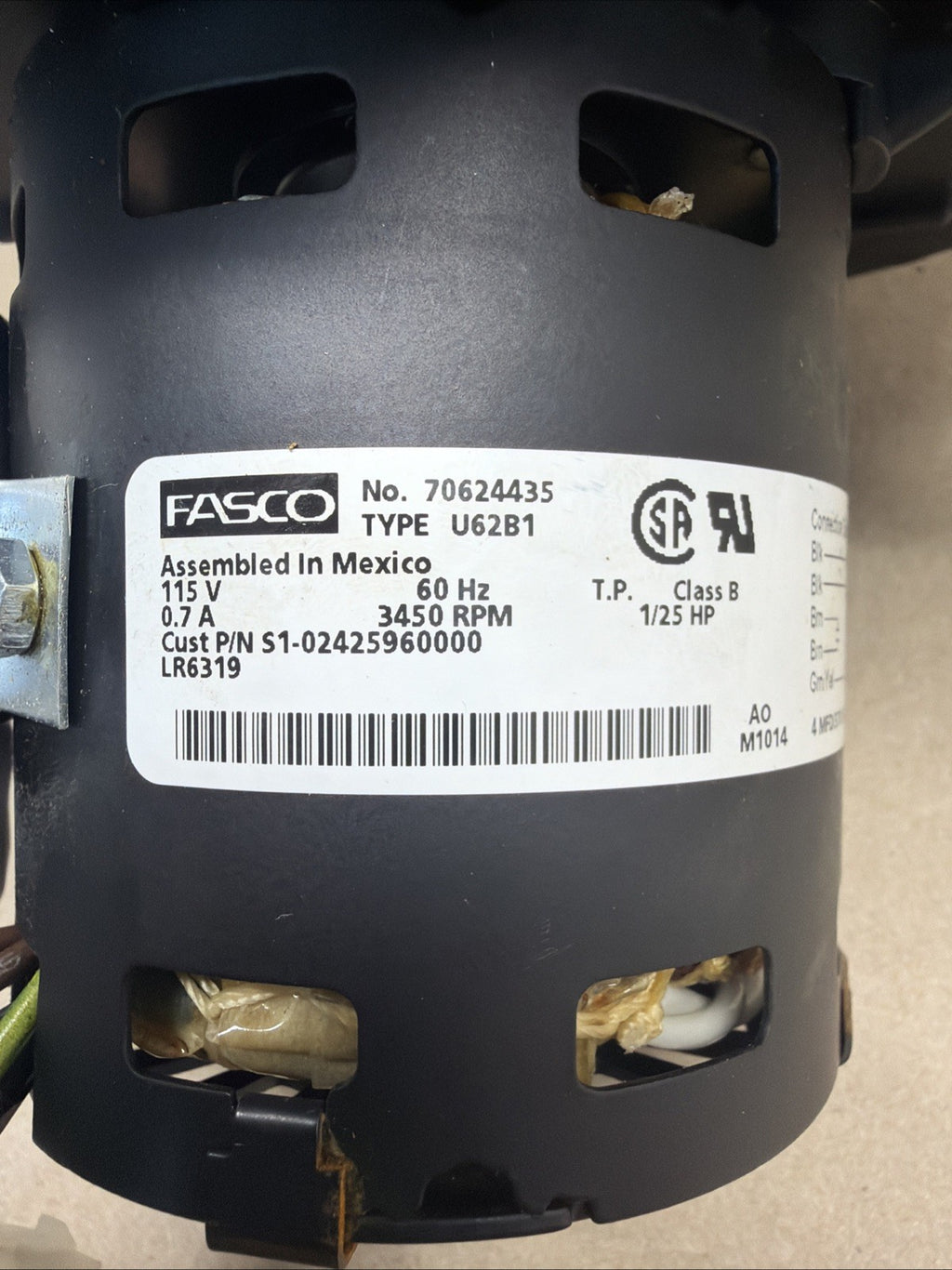 TESTED✅ Fasco 70624435 Furnace Inducer Motor - York # S1-02425960000