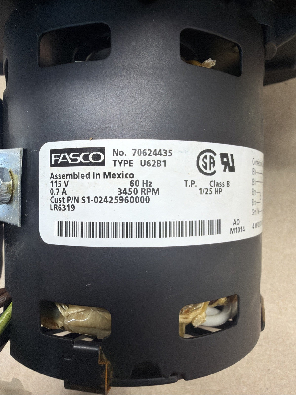 TESTED✅ Fasco 70624435 Furnace Inducer Motor - York # S1-02425960000
