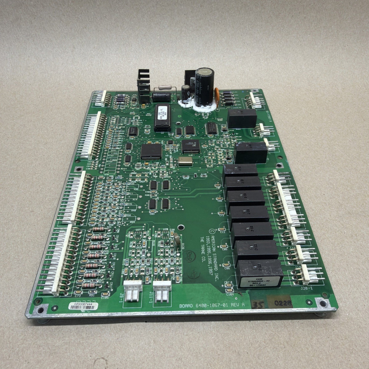 TESTED✅. Trane 6400-1067-01 Chiller Control Board Rev A 50-173501 B