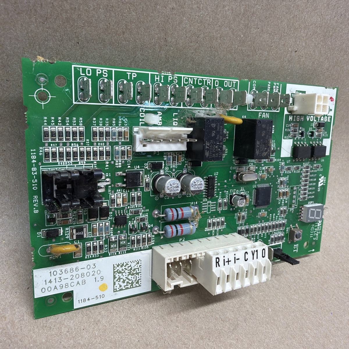 TESTED✅ LENNOX 103686-03 A/C Heat Pump Control Circuit Board 1184-510