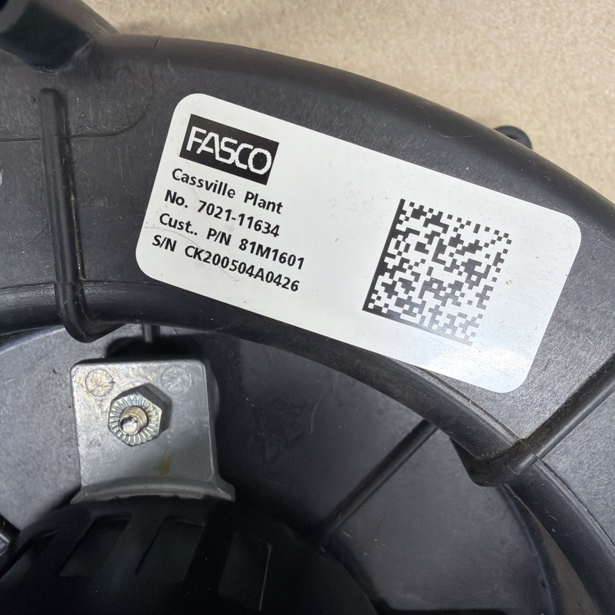 ✅ Fasco 7021-11634 |. 7121-9450E  Draft Inducer Assembly 81M1601