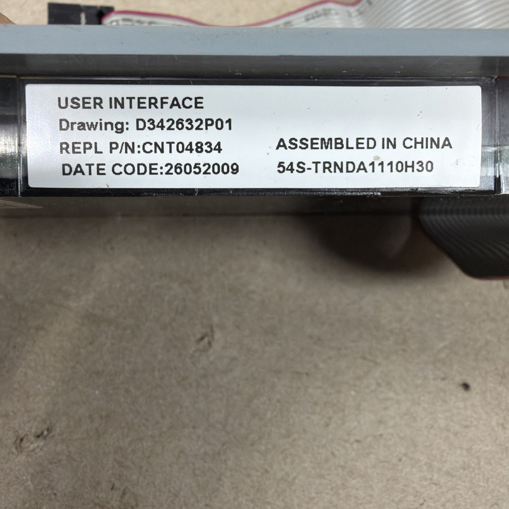 TESTED🔥  Trane User Interface Display Assembly CNT04834  D342632P01
