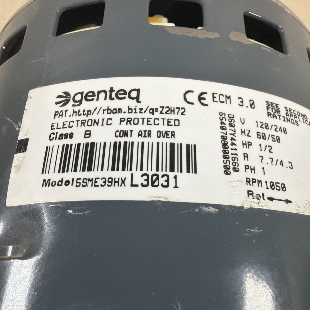 🔥 Genteq 5SME39HXL3031 ECM 3.0 Blower Motor 1/2HP 120/240V  101564-01 GC08