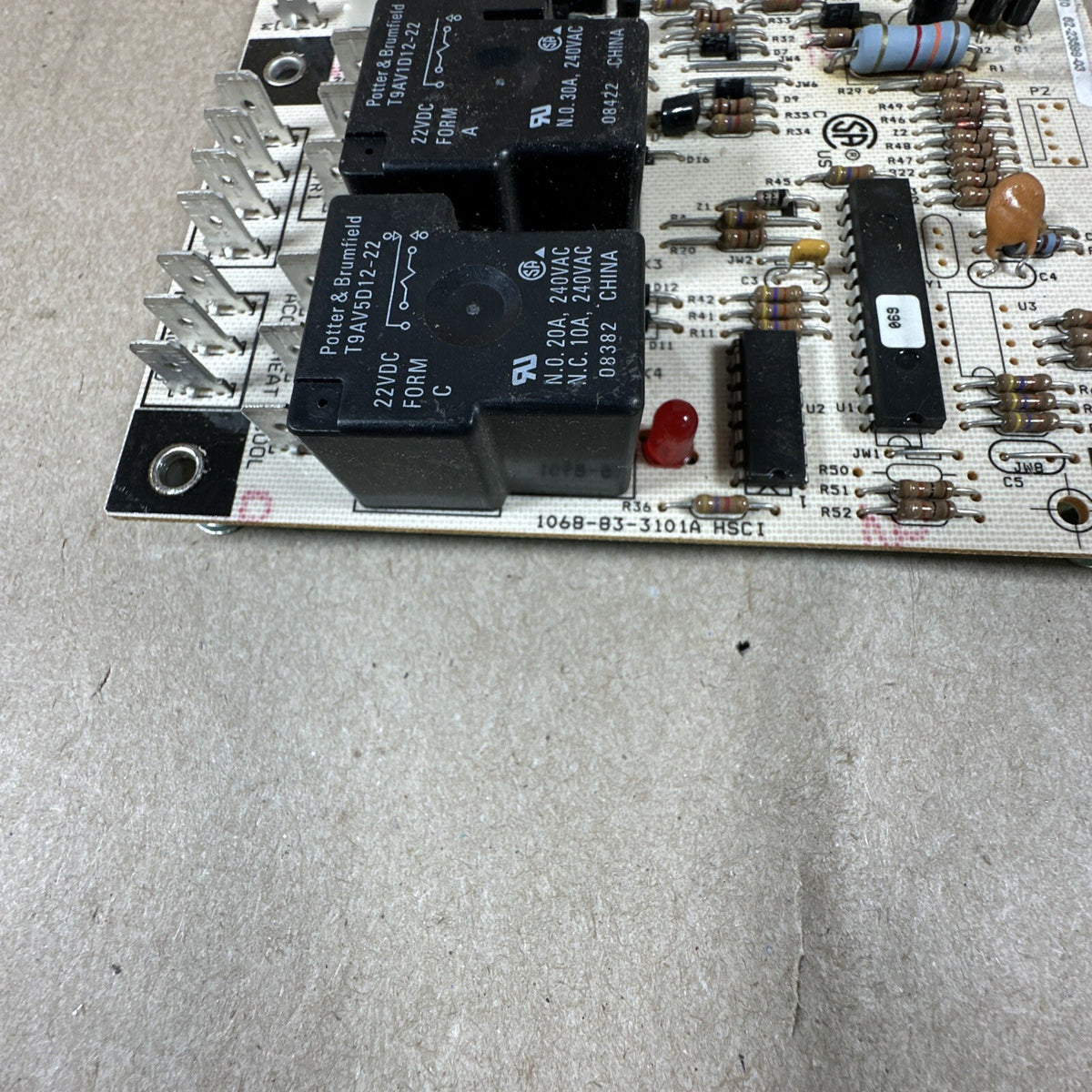 TESTED!62-23599-04 / 1068-311. HVAC Circuit Control Board  1068-83-3101A  (E70)